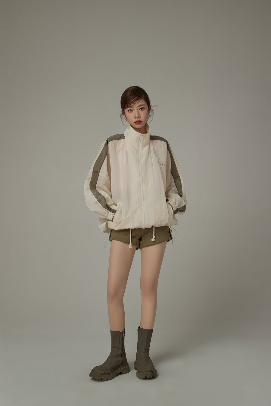 CHUU Color Matching Loose Fit Field Jacket