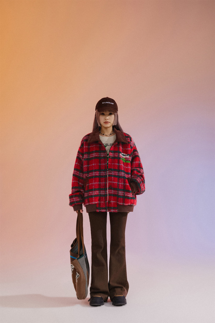 CHUU Vintage Check Loose Fit Jacket