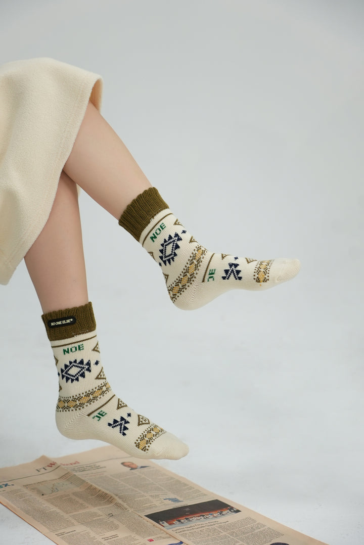 Tribal Knit Socks