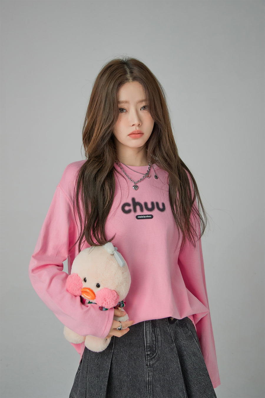 CHUU Blurry Long-Sleeved Sweatshirt