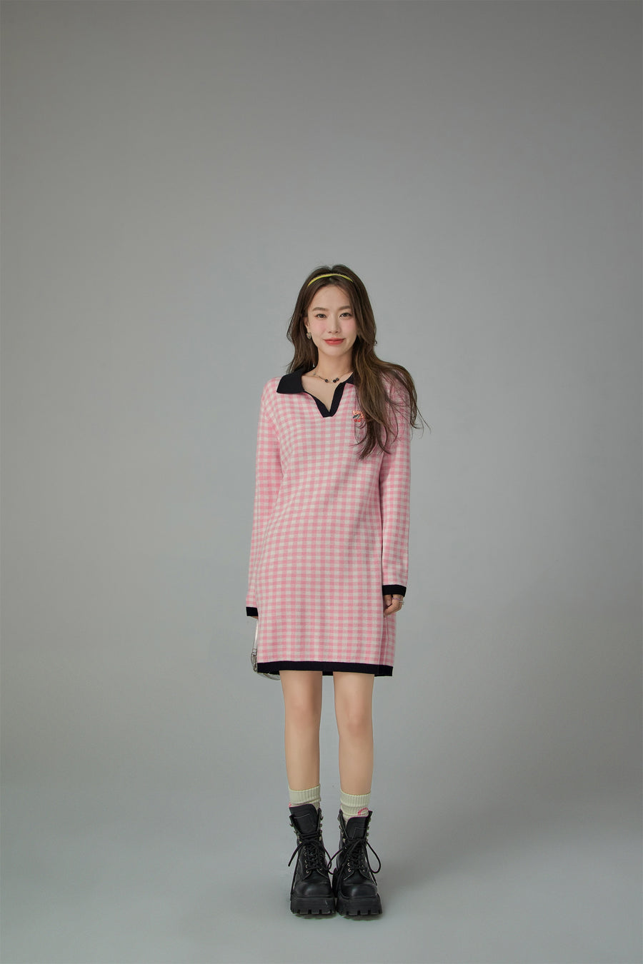 CHUU Picnic Girlie Check Dress