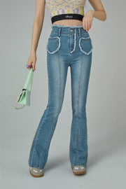 Chuu Key To My Heart Bootcut Jeans