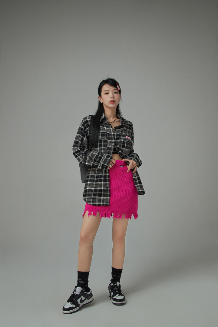 Edgy Check Overfit Shirt