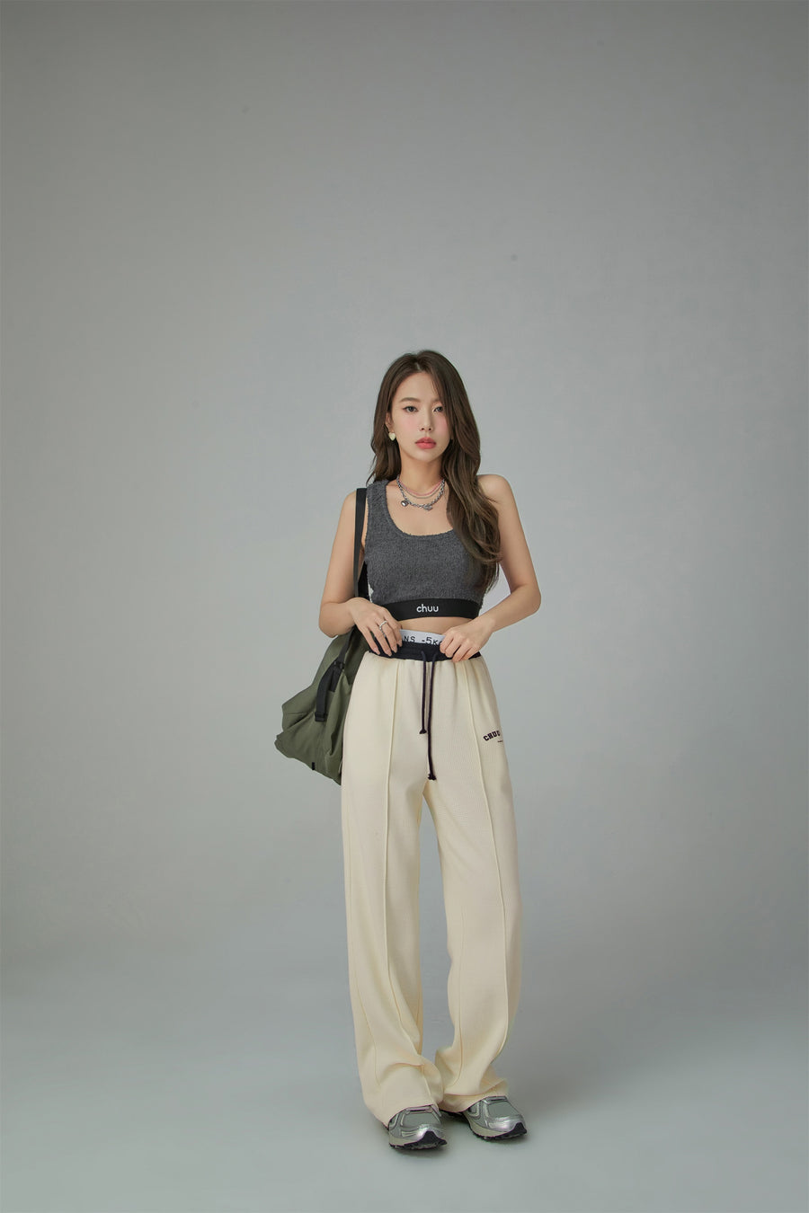 CHUU Wide-Leg Simple Jogger Pants