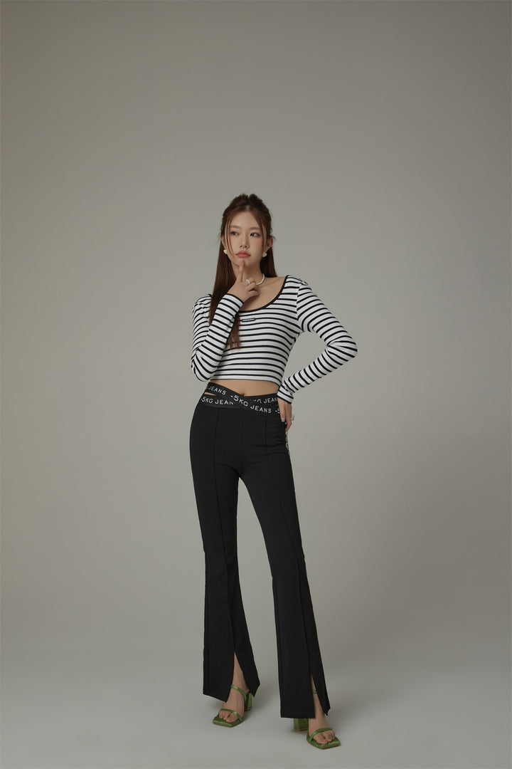 U-Neck Cropped T-Shirt