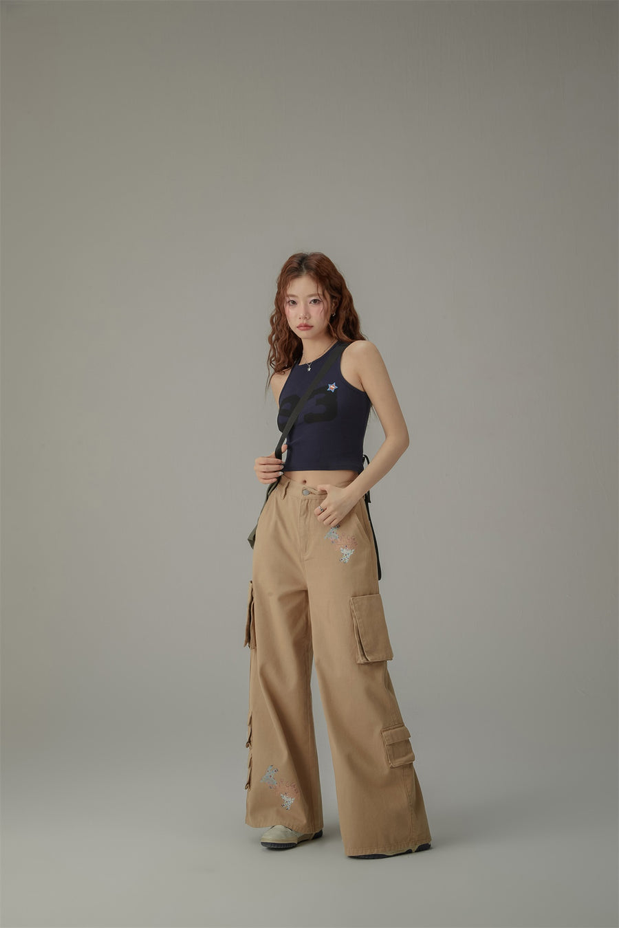 CHUU Star Number Slim Sleeveless Top