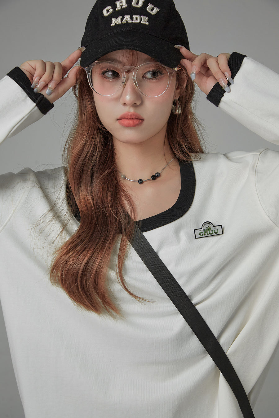 CHUU Chill Square Neck Loose Fit T-Shirt