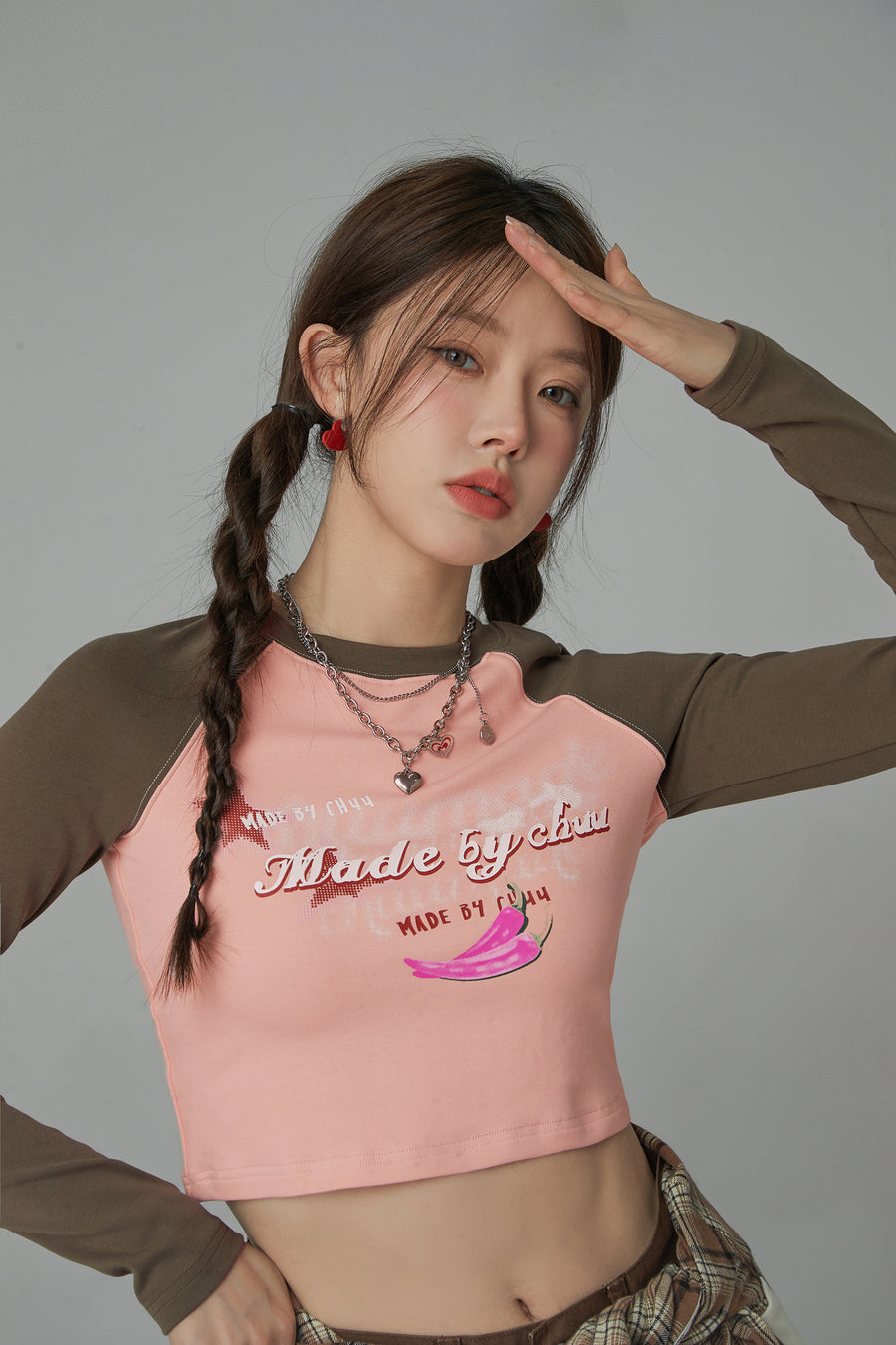 CHUU Feel Good Raglan Cropped T-Shirt