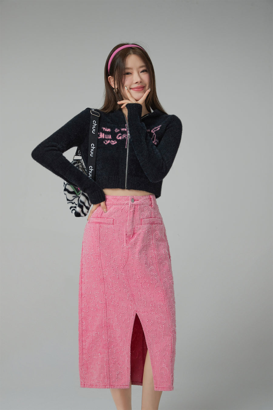 CHUU Baby Girl Split A-Line Long Skirt