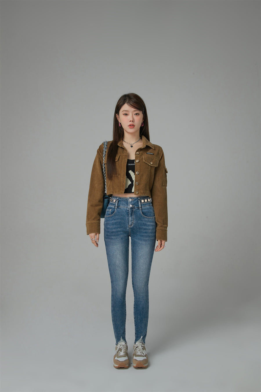 CHUU Heart Pocket Skinny Jeans