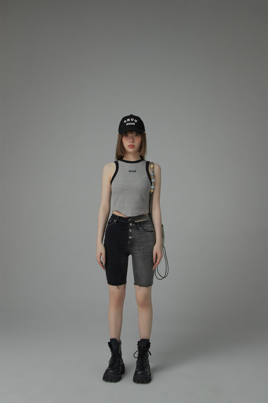 CHUU Color Slim Sleeveless Crop Top