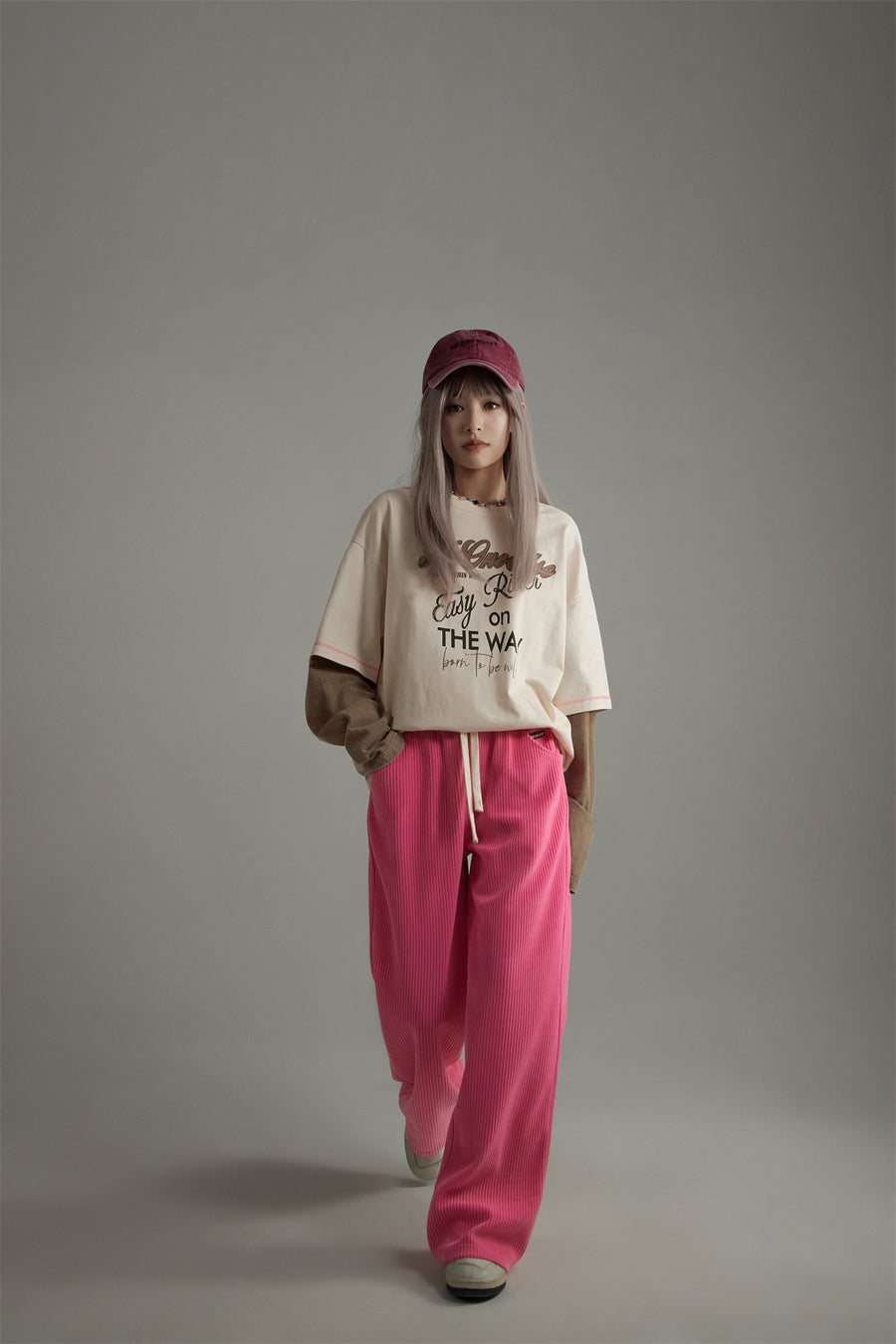 CHUU Basic String Straight Casual Pants