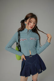 We Have Chemistry Striped Zip-Up