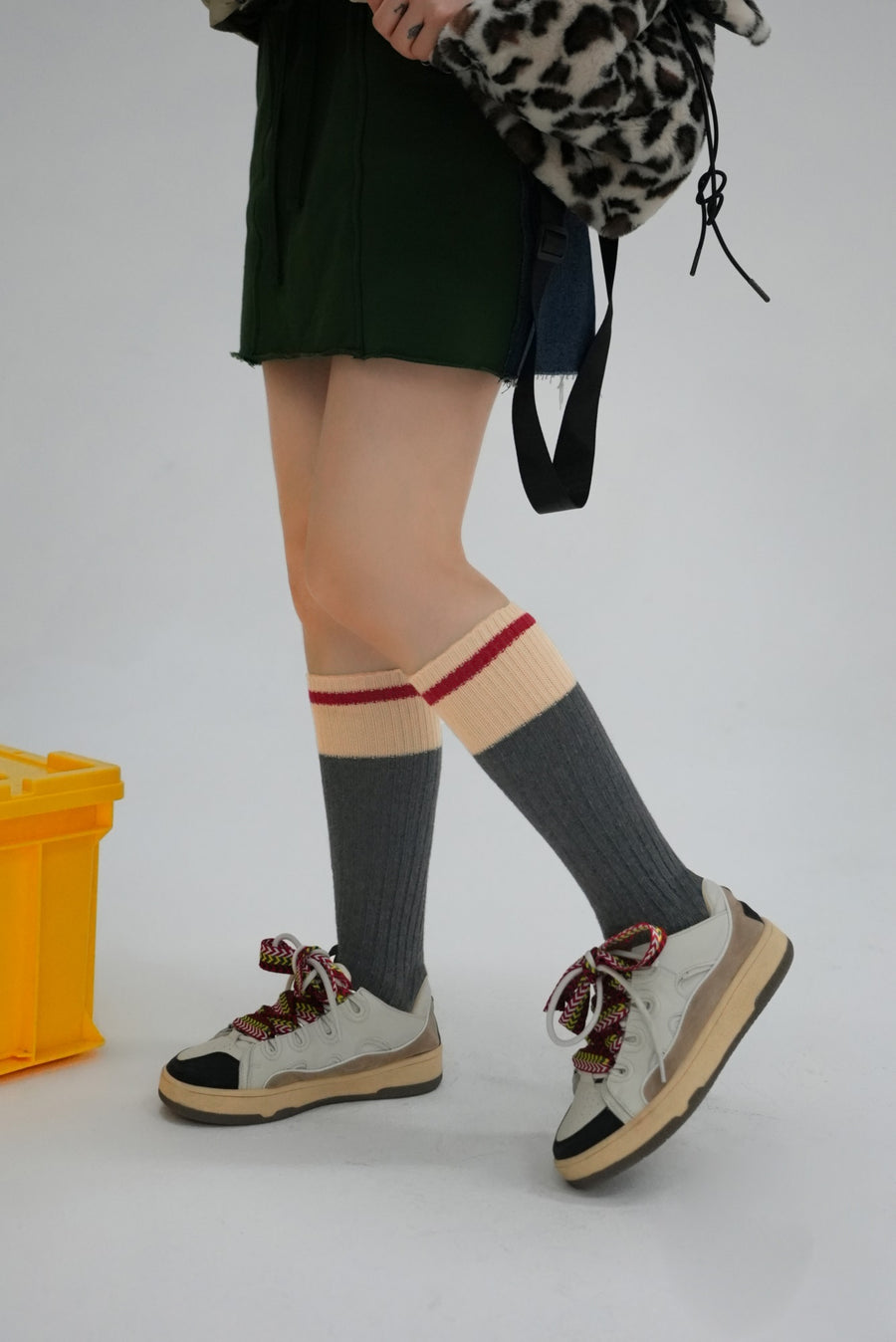 CHUU Color Matching Knit Socks