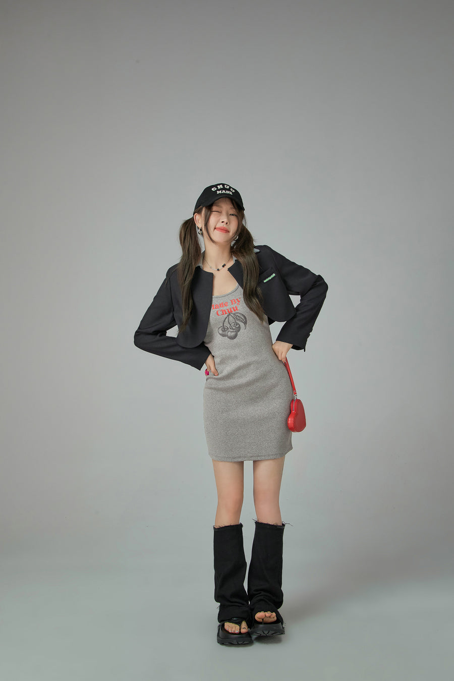 CHUU Unique Cropped Blazer Jacket