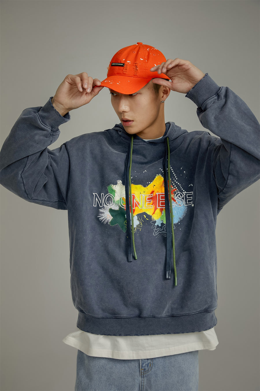 CHUU Vintage Loose Fit Hoodie