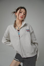 High Neck Zip-Up