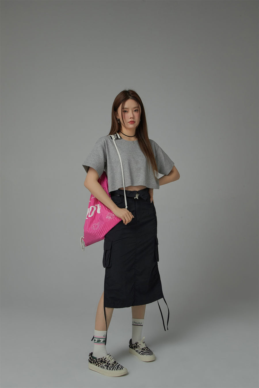 CHUU Chuu Lapel Loose Fit T-Shirt