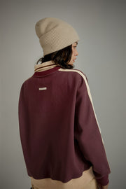 Polo Collar Loose Fit Sweatshirt