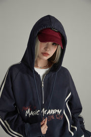 Magic Academy Half Zip-Up Hoodie