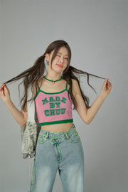 Made By Chuu Crop Knit Tank Top