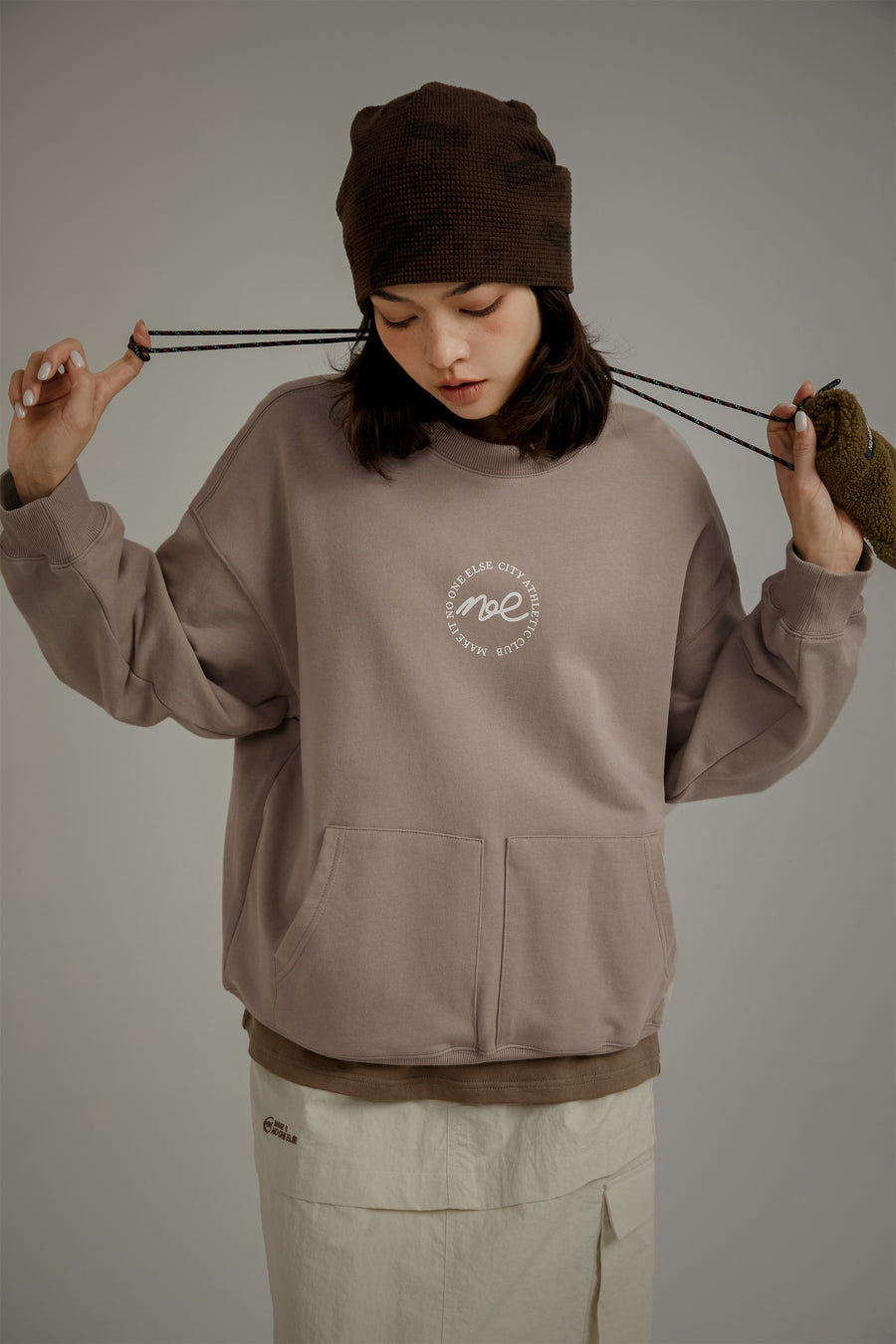 CHUU Athletic Club Pocket Loose Fit Sweatshirt