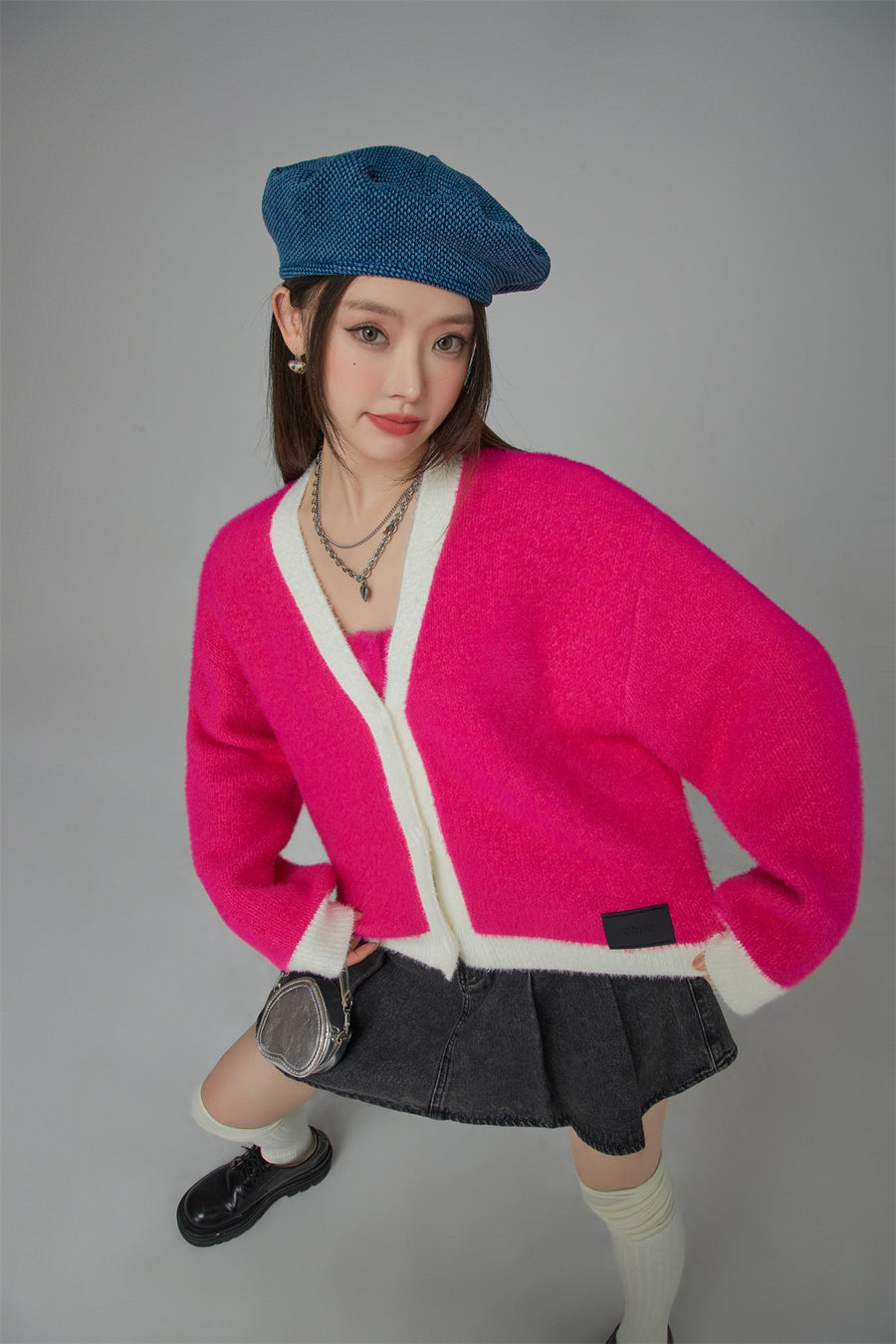 CHUU I Dream In Color V-Neck Knit Cardigan