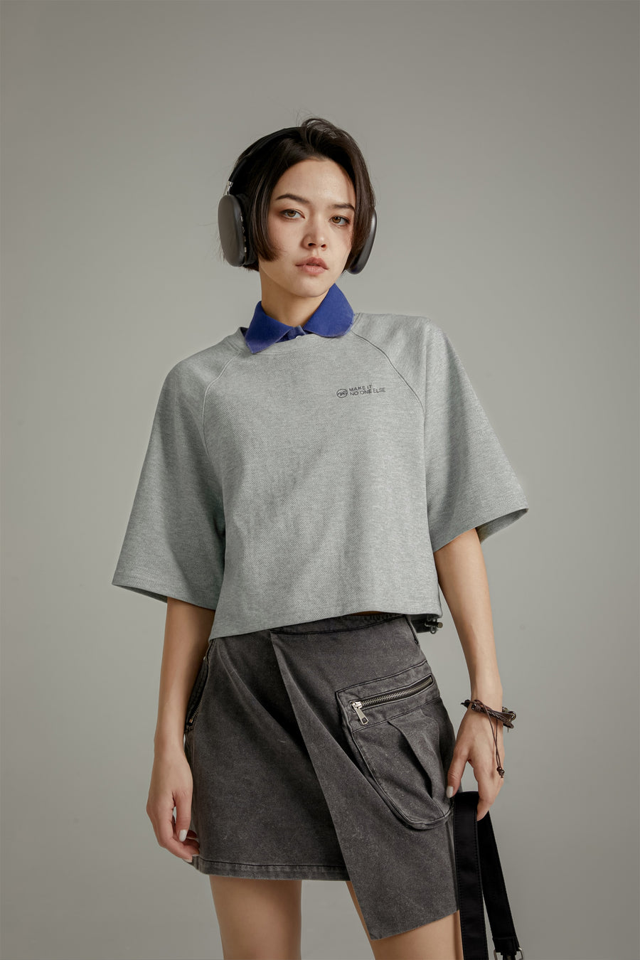 CHUU Raglan Cropped T-Shirt