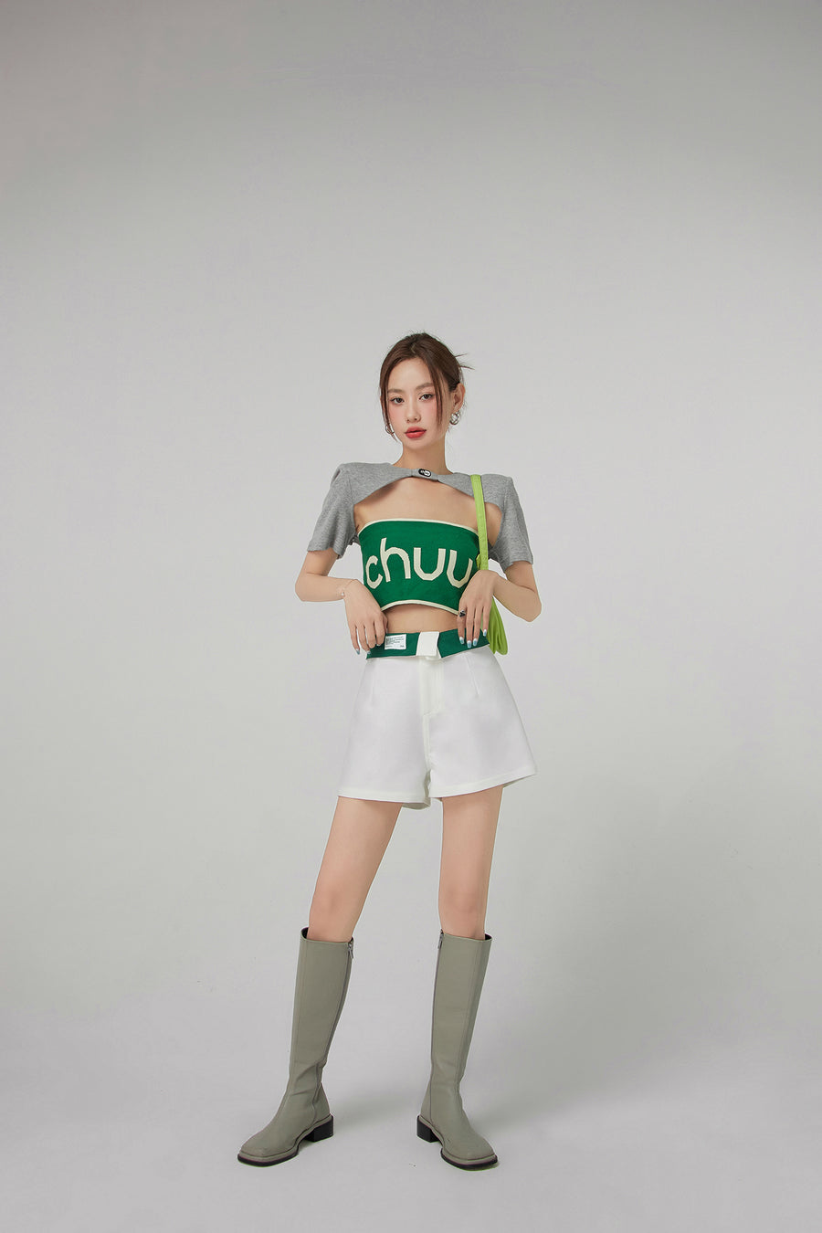 CHUU Color Banding Wide Shorts