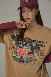 Size Doesnt Matter Beach Day Loose Fit T-Shirt