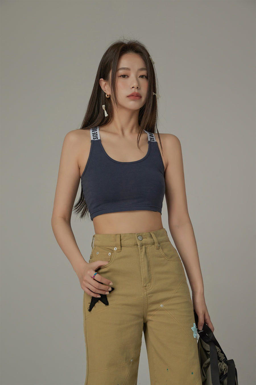 CHUU Backline Crisscross Bra Top