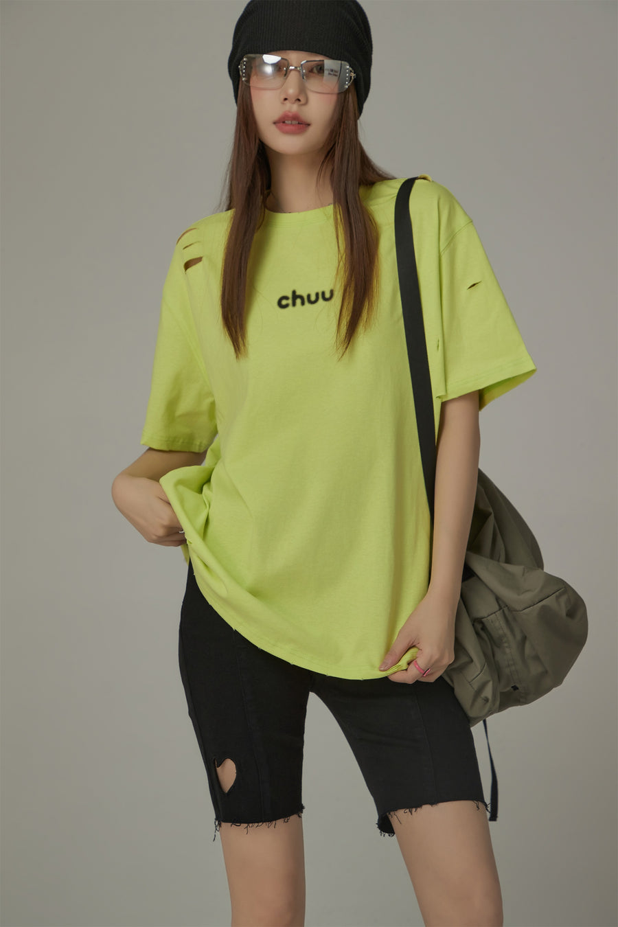 CHUU Distressed Loose Fit T-Shirt