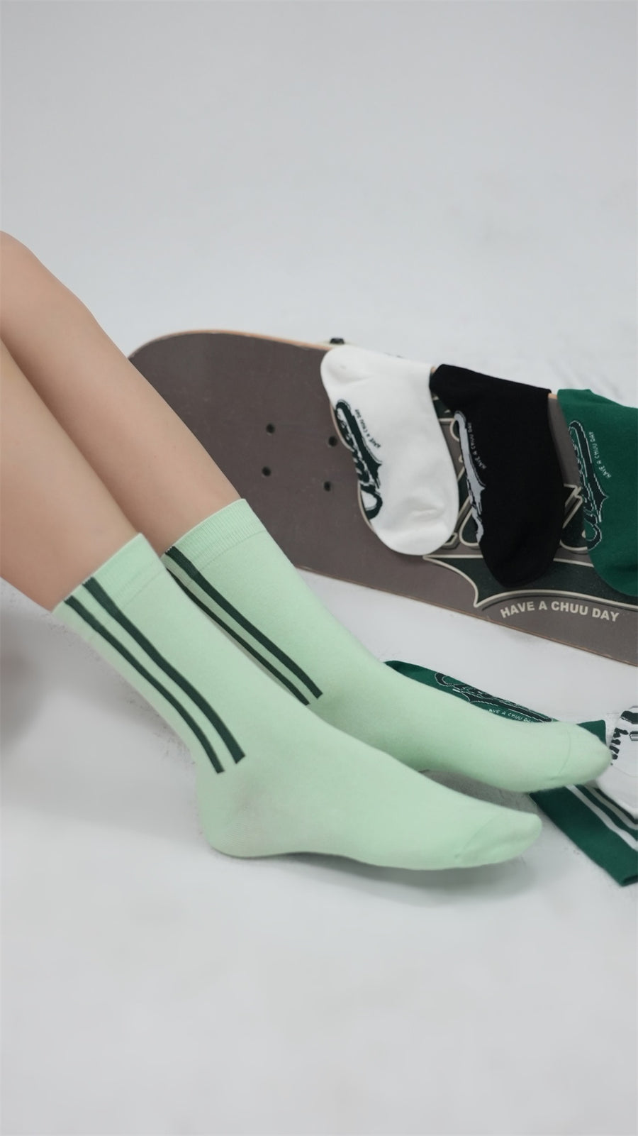 CHUU Colored Line Socks