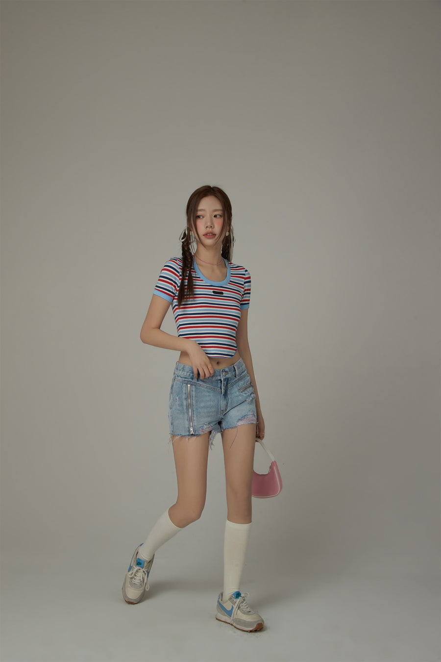 CHUU Color Stripe T-Shirt