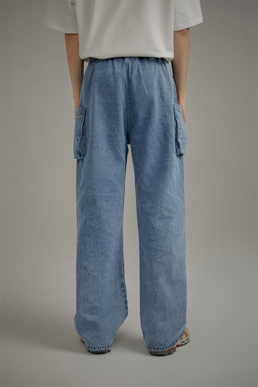 CHUU Cotton Pocket String Denim Jeans