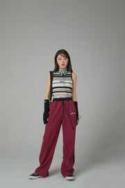 Wide-Leg Simple Jogger Pants