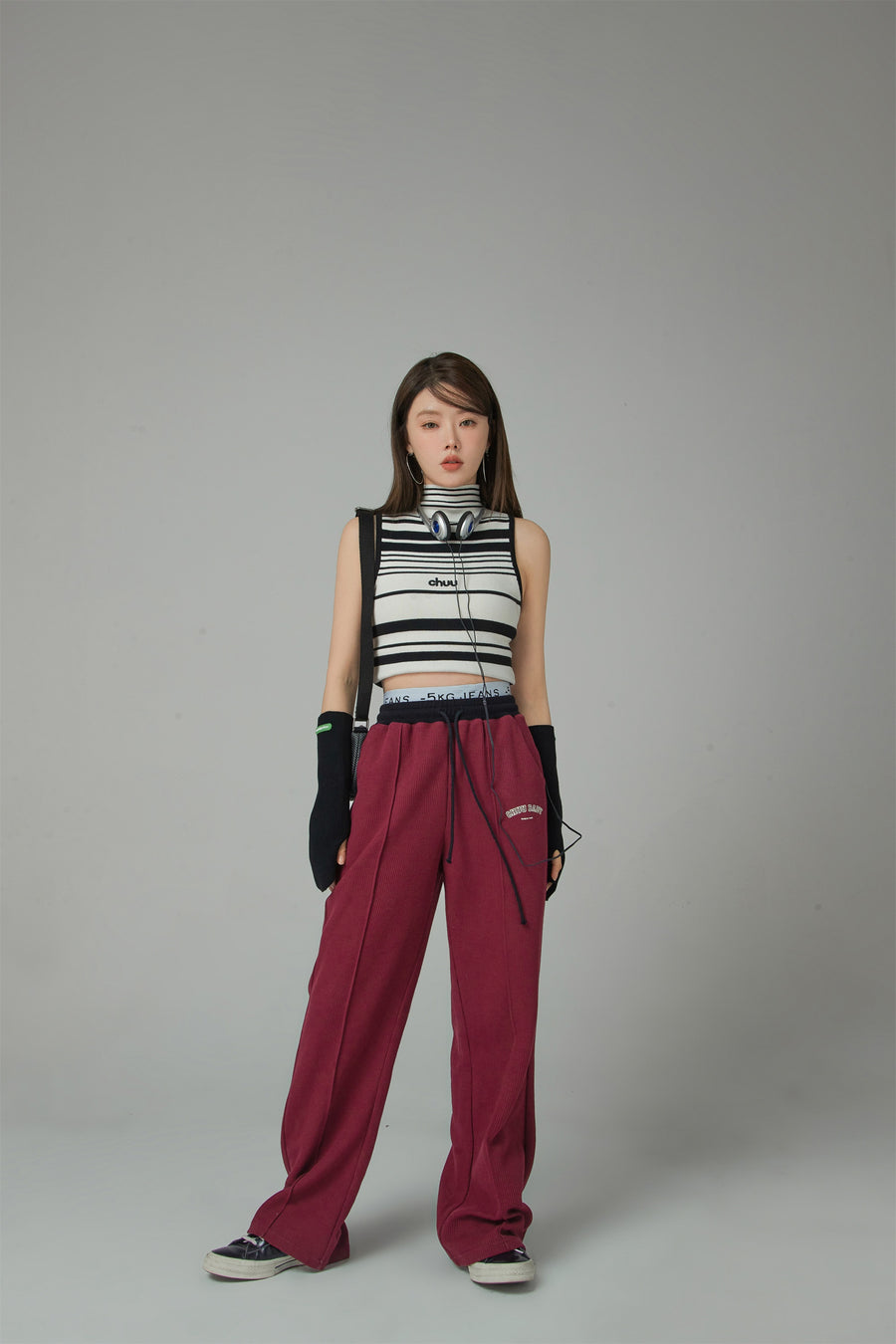 CHUU Wide-Leg Simple Jogger Pants