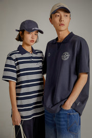 Star Circle Boxy Polo T-Shirt