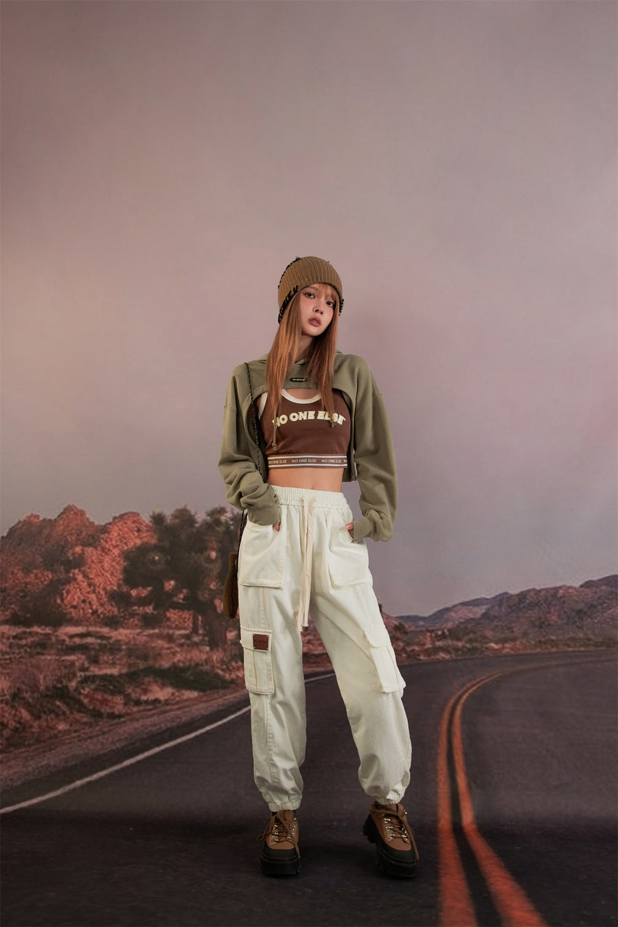 CHUU High Waist Jogger Casual Pants