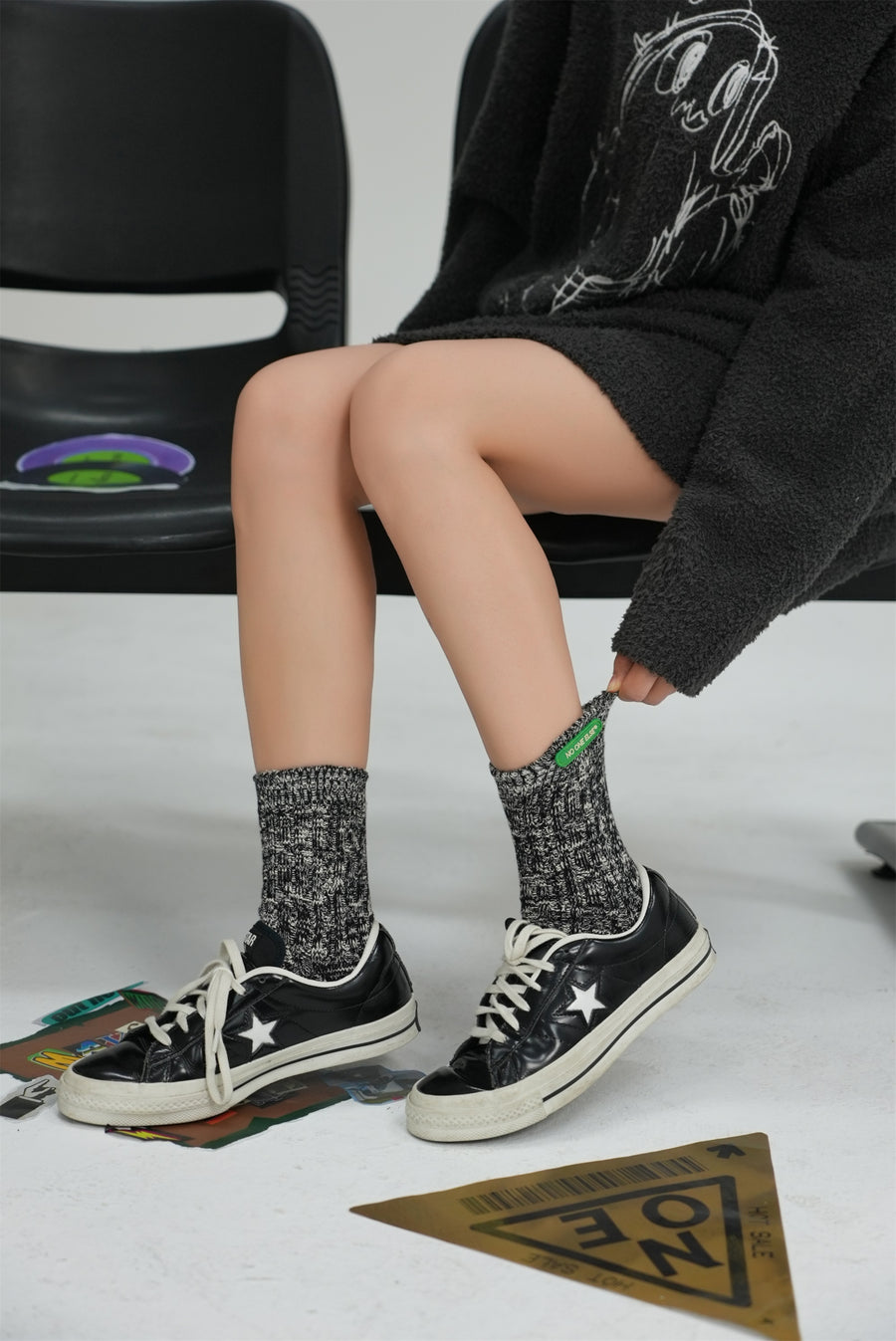 CHUU Melange Ankle Socks