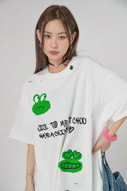 Frog With Moods Damage T-Shirt