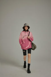 Gradient Color Front Pocket Hoodie