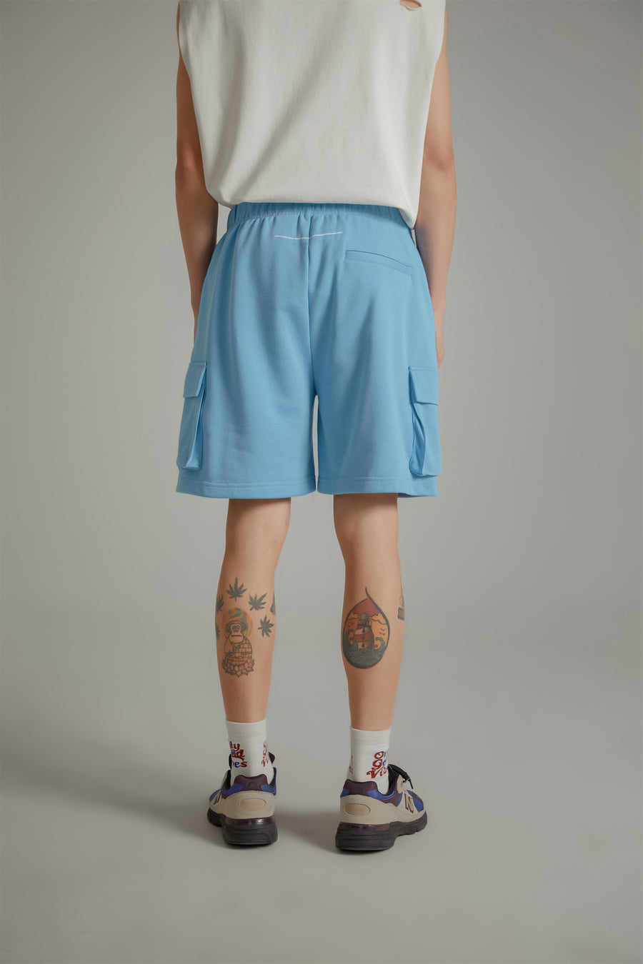 CHUU Side Pocket Wide Jogger Shorts