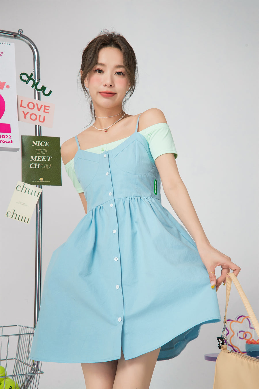 CHUU Feeling So Pretty Sleeveless Dress