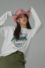 Pearl Mansion Loose Fit Long Sleeve T-Shirt