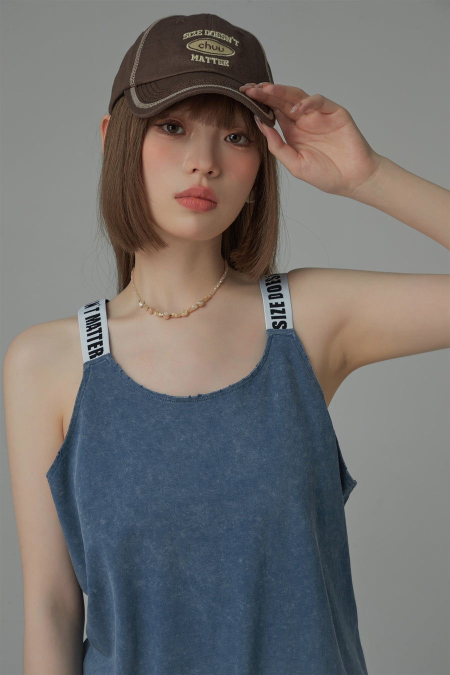 CHUU Size Doesnt Matter Straps Loose Fit Sleeveless Top