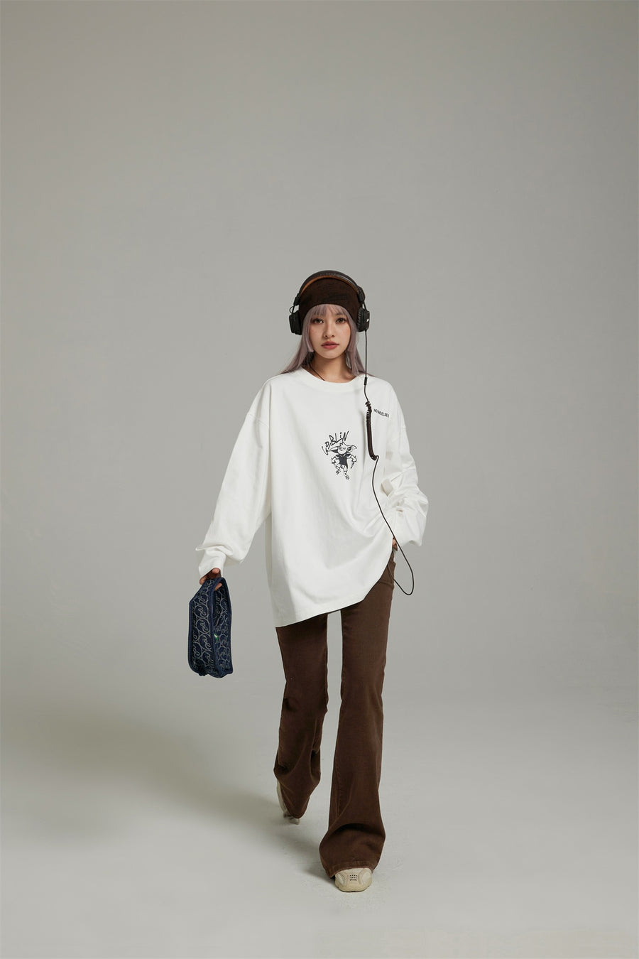 CHUU Goblin Long-Sleeved Boyfriend Top