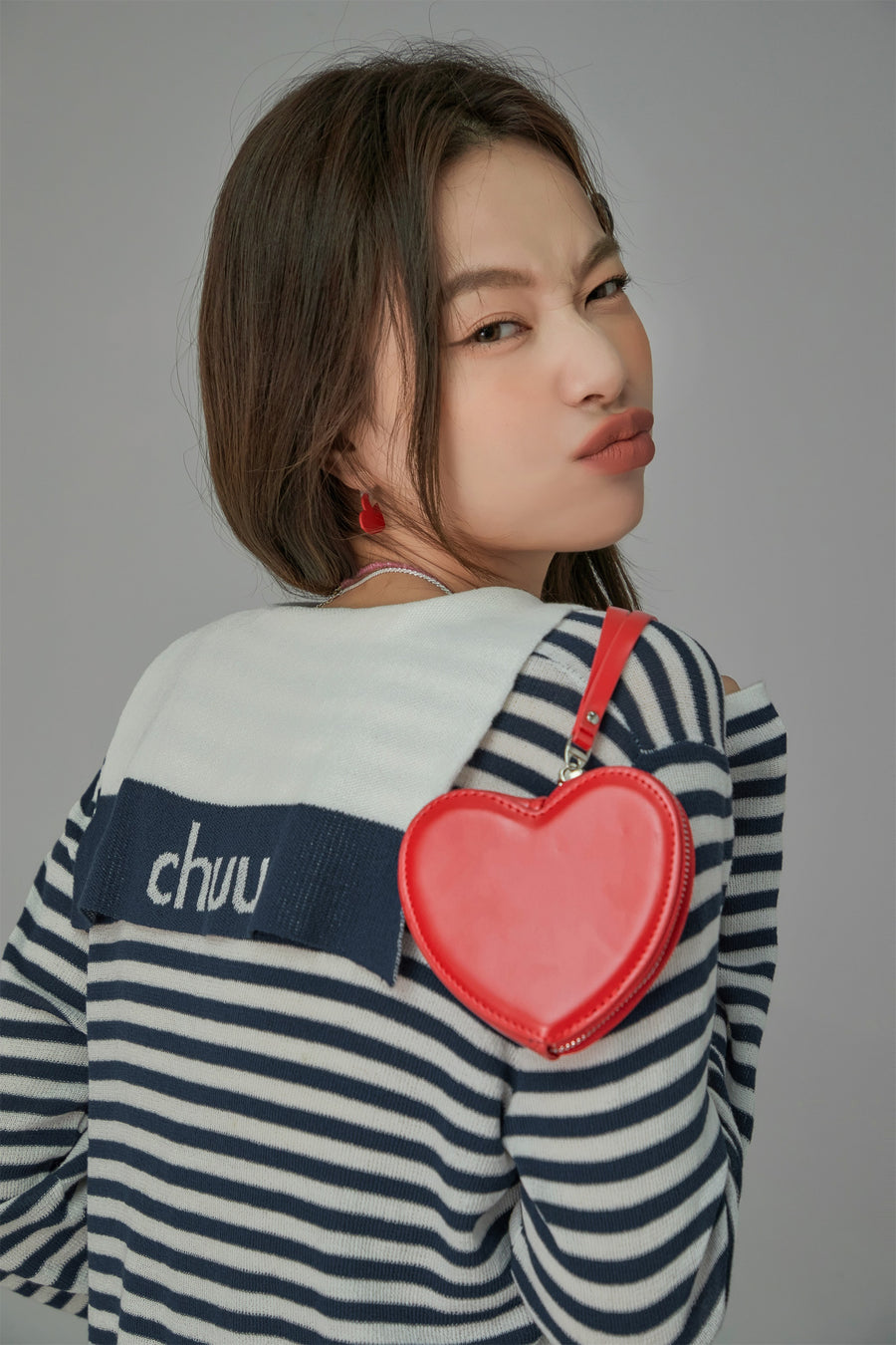 CHUU Sailor Striped Knit Sweater