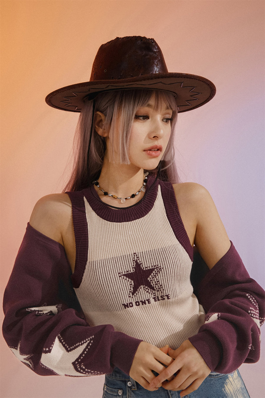 CHUU You Are My Star Bolero Cardigan