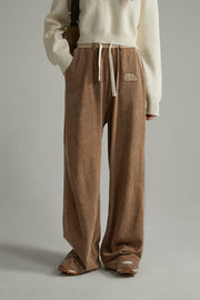 Waist String Wide Jogger Pants